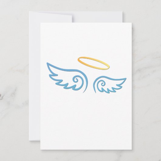 Blue Angel Wings with Halo (Front)