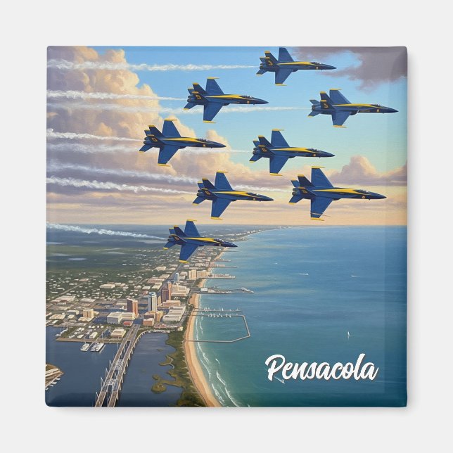 Blue Angels at Pensacola Florida Magnet (Front)