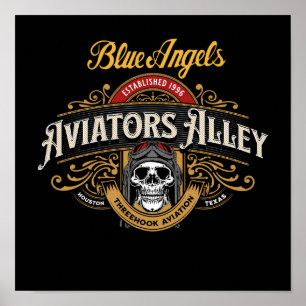 Blue Angels - Aviators Alley Small Poster