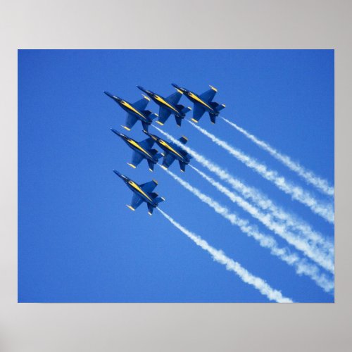 Blue Angels flyby during 2006 Fleet Week 2 Poster