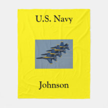 Blue Angels flying in formation US Fleece Blanket