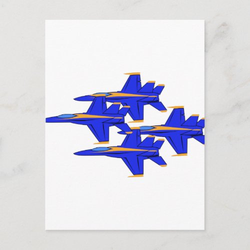 Blue Angels Formation Postcard