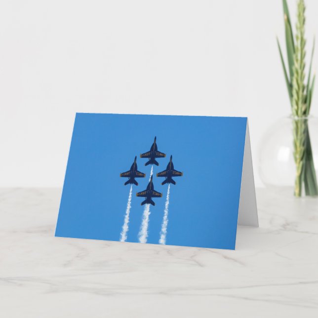 Blue Angels Greeting Card (Front)