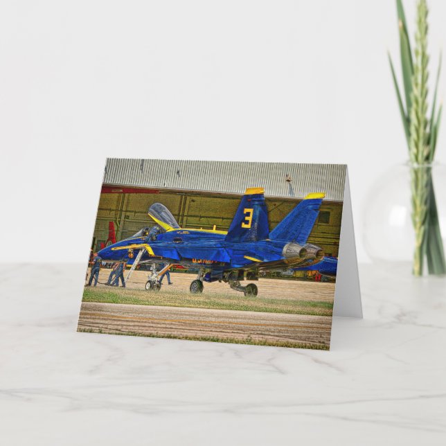Blue Angels Greeting Card (Front)