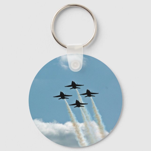 Blue angels in air show keychain (Front)