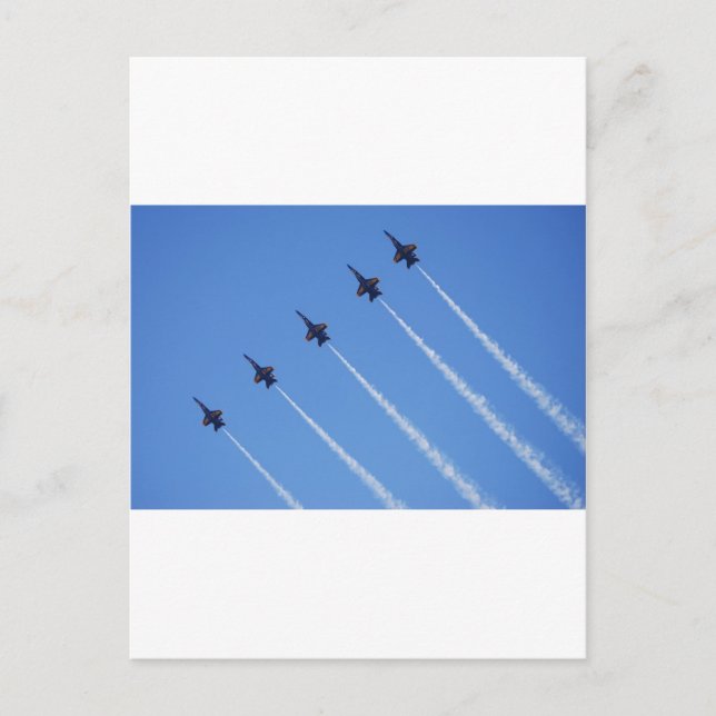 Blue Angels in Flight Postcard (Front)