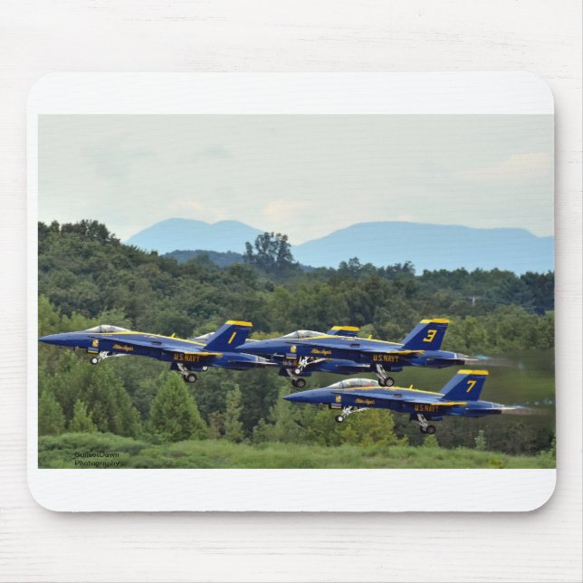 Blue Angels in Hudson Valley Mouse Pad (Front)