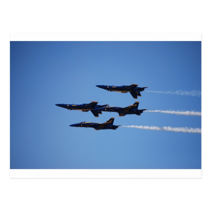 Blue Angels Inverted Post Card