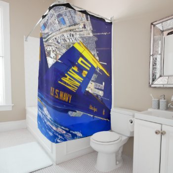 Blue Angels Inverted Shower Curtain by Strangeart2015 at Zazzle