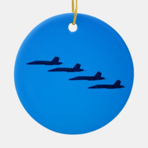 Blue Angels Jet Ceramic Ornament