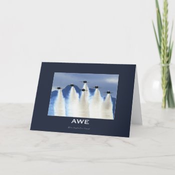 Blue Angels Jet Fighters Greeting Card by EarthGifts at Zazzle