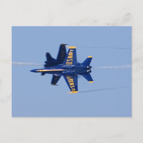 Blue Angels perform knife_edge pass during 2006 Postcard