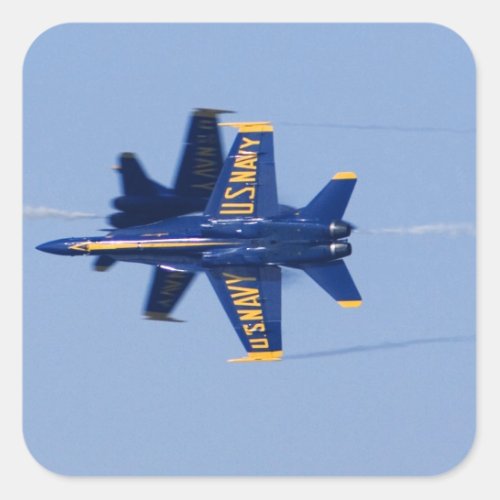 Blue Angels perform knife_edge pass during 2006 Square Sticker