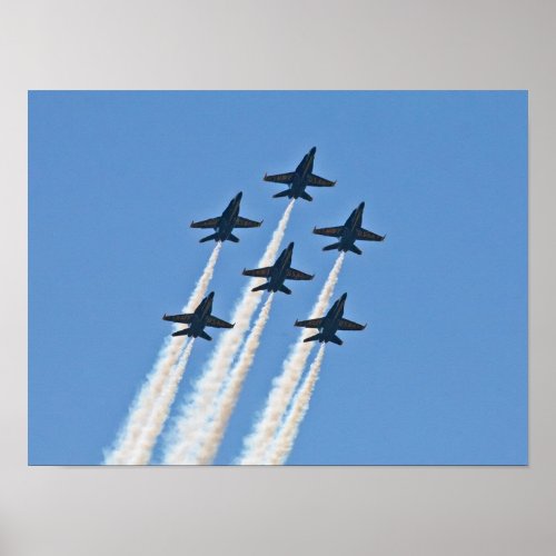 Blue Angels Six Ship Formation Poster