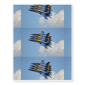 BLUE ANGELS TEMPORARY TATTOOS