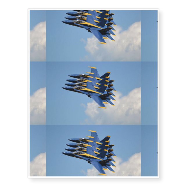 BLUE ANGELS TEMPORARY TATTOOS (Front)