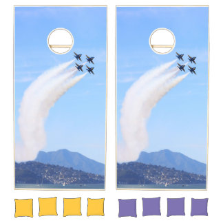 Blue Angels Theme Cornhole Game