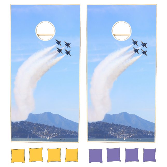 Blue Angels Theme Cornhole Game (Set)