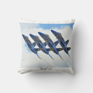 Blue Angels Throw Pillow