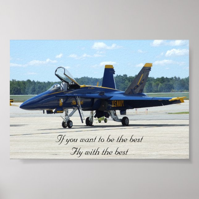 Blue Angles Fly with the best Poster (Front)