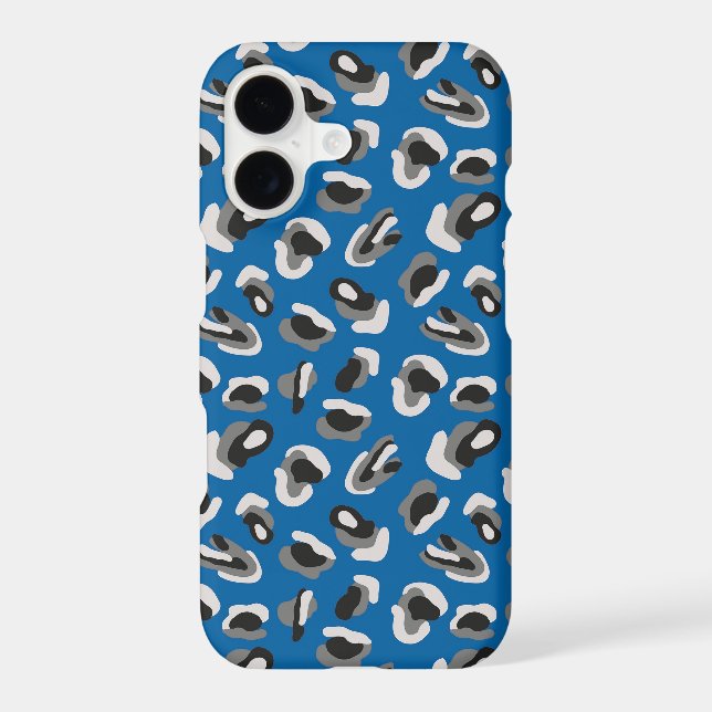 Blue Animal Print Case-Mate iPhone Case (Back)