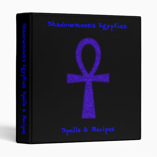 Blue Ankh Binders (Front/Spine)