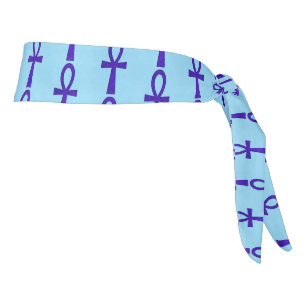 Blue Ankh Headband