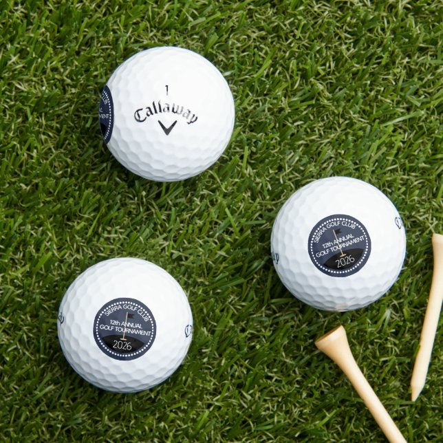 Blue Annual Tournament Golf Club Name Balls (Insitu Grass)