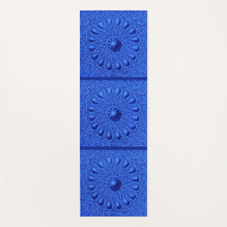 blue antique Middle Eastern motif Yoga Mat
