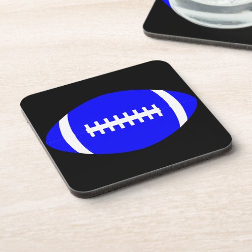 Blue  Any Color American Football Mancave Coaster