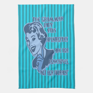 Blue Apostrophes Kitchen Towels