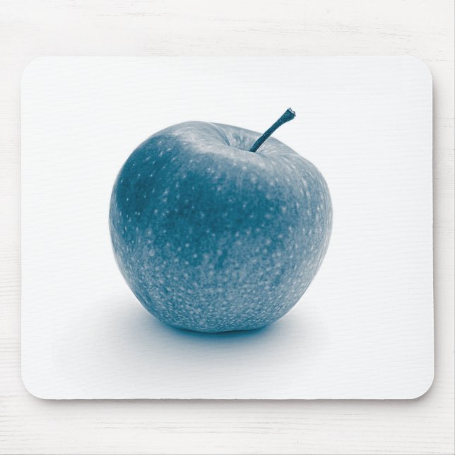 Blue apple design mouse pad (Front)