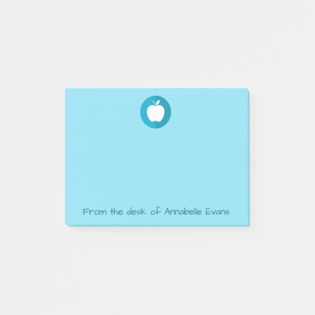 Blue Apple Post-it Notes (Front)