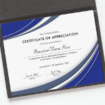 Blue Appreciation Certificate<br><div class="desc">The Blue Classy Customizable Appreciation Certificate Award is an elegant and prestigious recognition document designed to honor outstanding individuals or groups for their exceptional achievements, contributions, or accomplishments. This certificate is crafted with meticulous attention to detail, exuding sophistication, and professionalism, making it a perfect choice for formal ceremonies, corporate events,...</div>