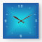Blue Aqua Illuminated Design > Plain Wall Clock