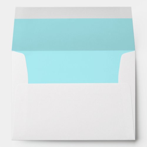 Blue Aqua Light Invitation Envelope