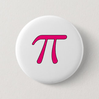 Blue Aqua Pink Hot Baby Light Pi 3.14 symbol Math Pinback Button