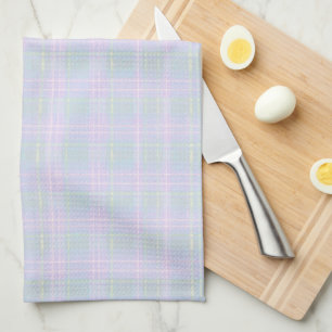 Blue Aqua Praire Plaid Kitchen Towel