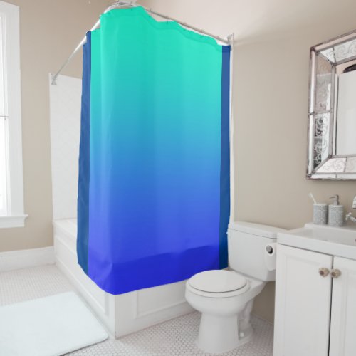 Blue Aqua Shower Curtain