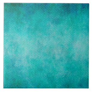 Blue Aqua Teal Watercolor Paper Colorful Texture Tile