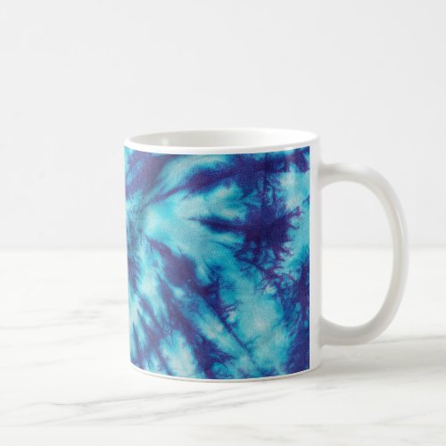 Blue Aqua Tie_Dye Coffee Mug