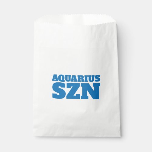 Blue Aquarius SZN Cool Favor Bag