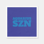 Blue Aquarius SZN Cool Napkins