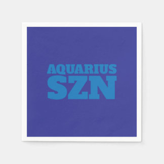 Blue Aquarius SZN Cool Napkins