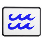 Blue Aquarius Zodiac Symbol