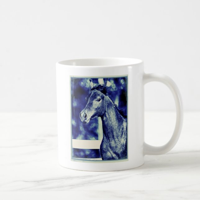 Blue Arabian Digital Art Coffee Mug (Right)