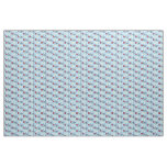 Blue Archery Bows Arrows and Targets Fabric