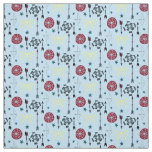 Blue Archery Bows Arrows and Targets Fabric