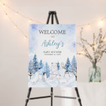 Blue Arctic Animals Baby Shower Welcome Sign<br><div class="desc">Add a touch of whimsy to your baby shower decor with our charming Baby It's Cold Outside Baby Shower Welcome Sign Printable. This customizable sign sets the perfect tone for your celebration. Simply personalize for an unforgettable gathering that will leave your guests smiling! 

BS566</div>