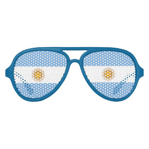 Blue Argentina flag party shades fan sunglasses